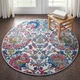 Nourison Ankara Global ANR06 Ivory/Blue Rug