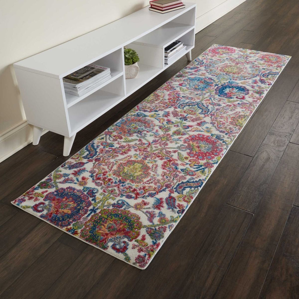 Nourison Ankara Global ANR06 Ivory/Blue Rug