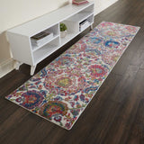 Nourison Ankara Global ANR06 Ivory/Blue Rug