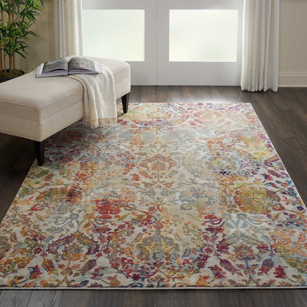 Nourison Ankara Global ANR06 Ivory/Orange Rug