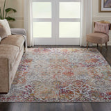Nourison Ankara Global ANR06 Ivory/Orange Rug