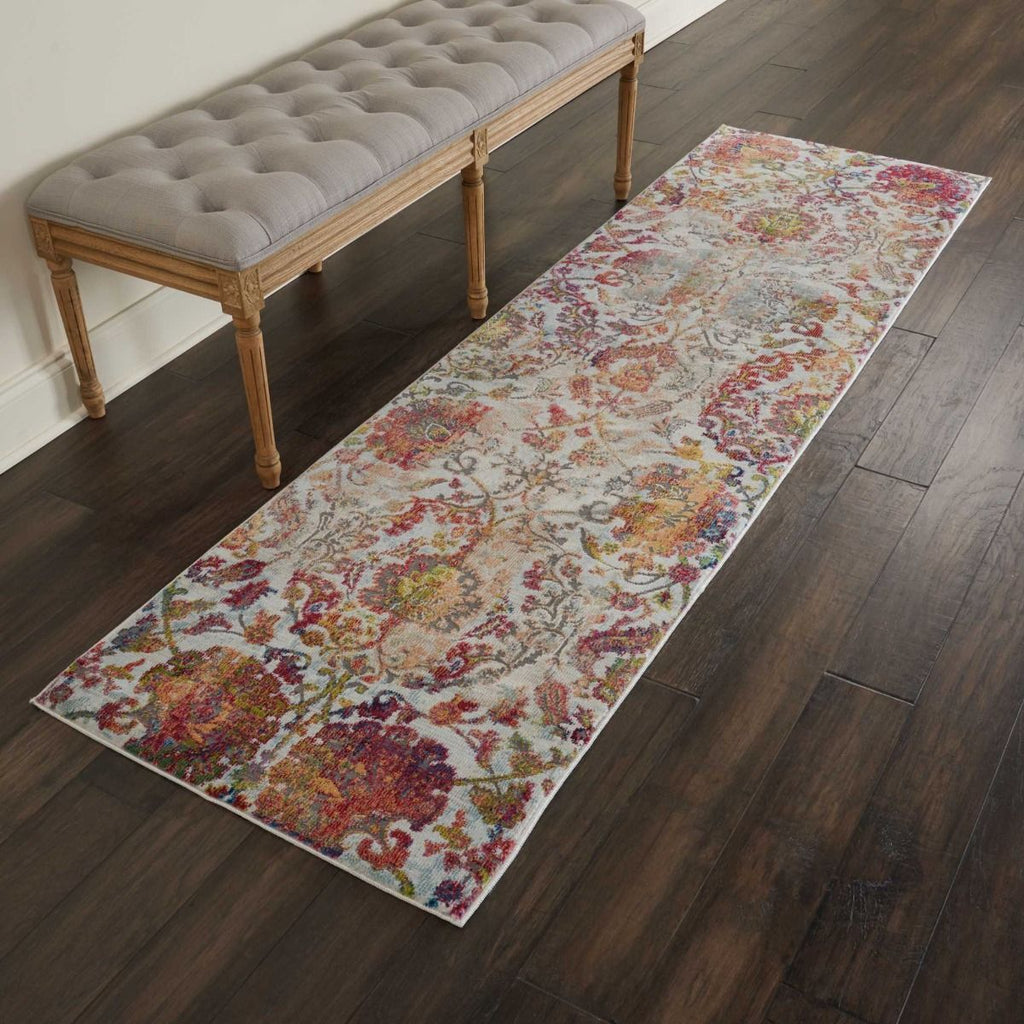 Nourison Ankara Global ANR06 Ivory/Orange Rug