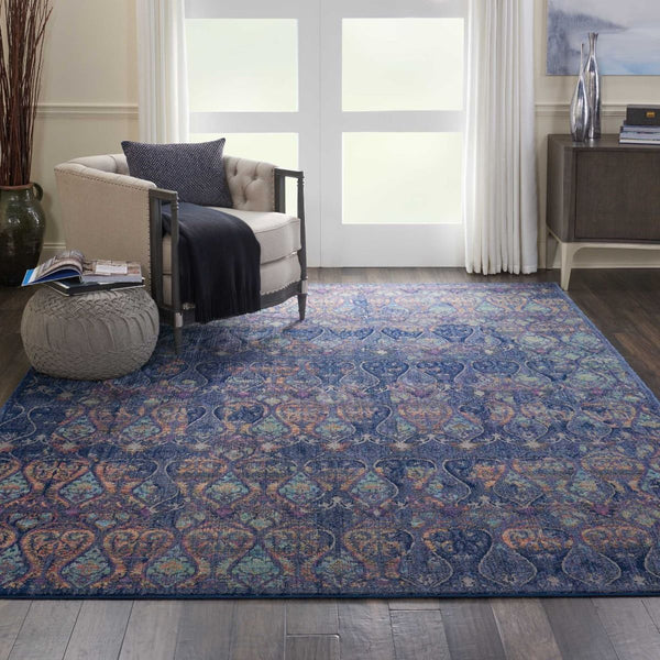 Nourison Ankara Global ANR08 Navy/Multicolor Rug