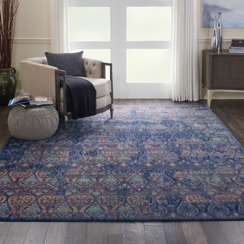 Nourison Ankara Global ANR08 Navy/Multicolor Rug