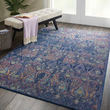 Nourison Ankara Global ANR08 Navy/Multicolor Rug