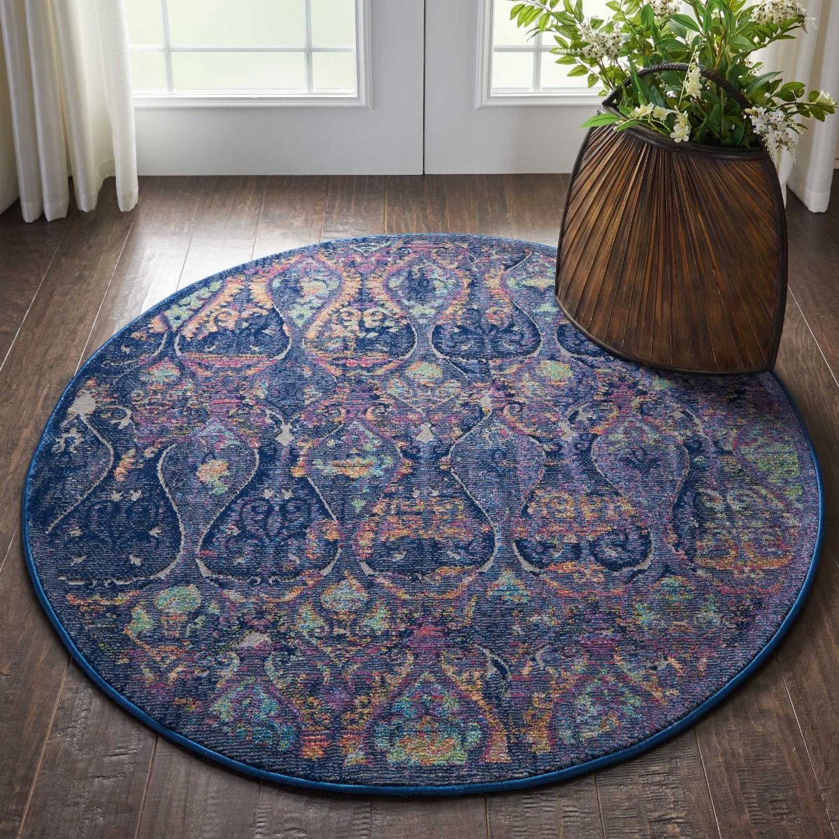 Nourison Ankara Global ANR08 Navy/Multicolor Rug