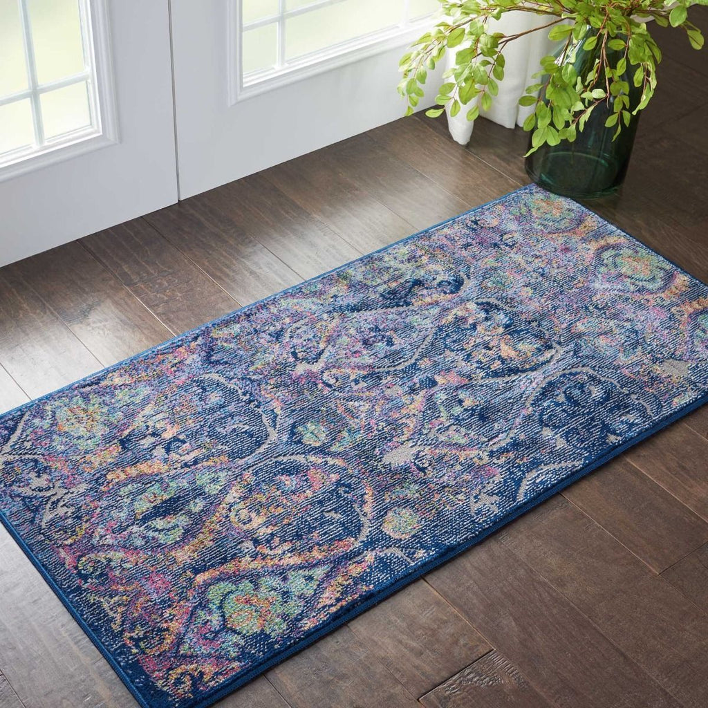 Nourison Ankara Global ANR08 Navy/Multicolor Rug