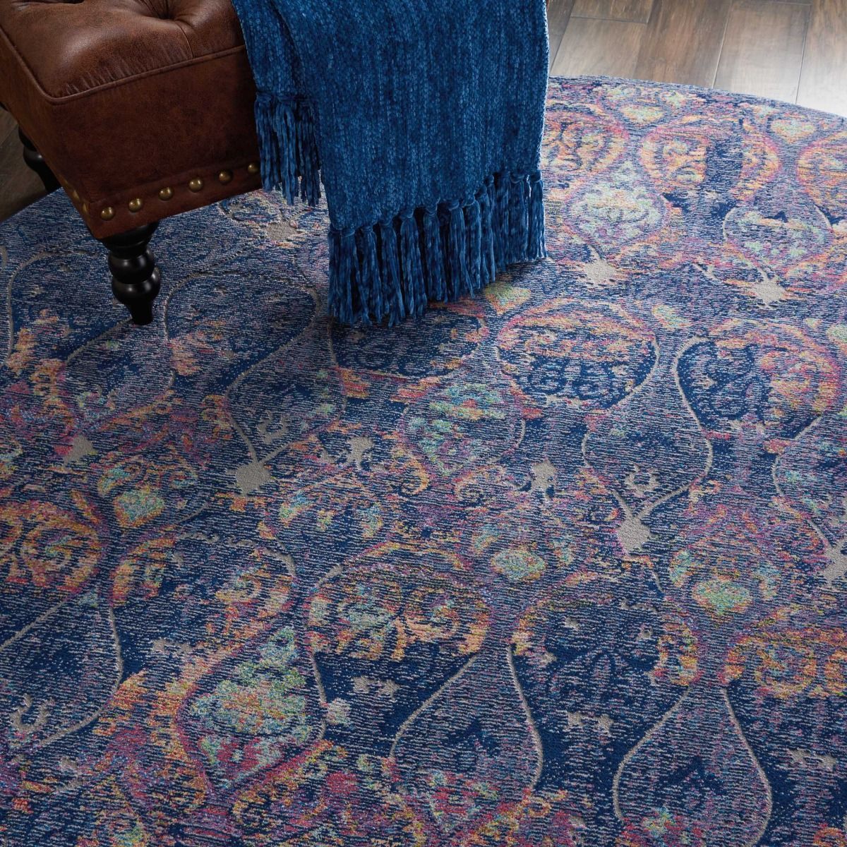 Nourison Ankara Global ANR08 Navy/Multicolor Rug