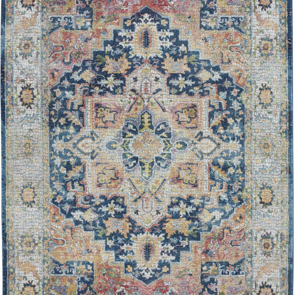 Nourison Ankara Global ANR11 Blue/Multicolor Rug