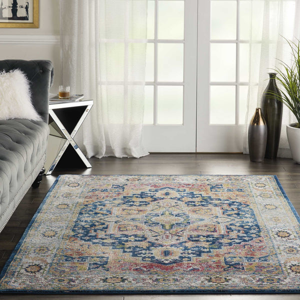 Nourison Ankara Global ANR11 Blue/Multicolor Rug