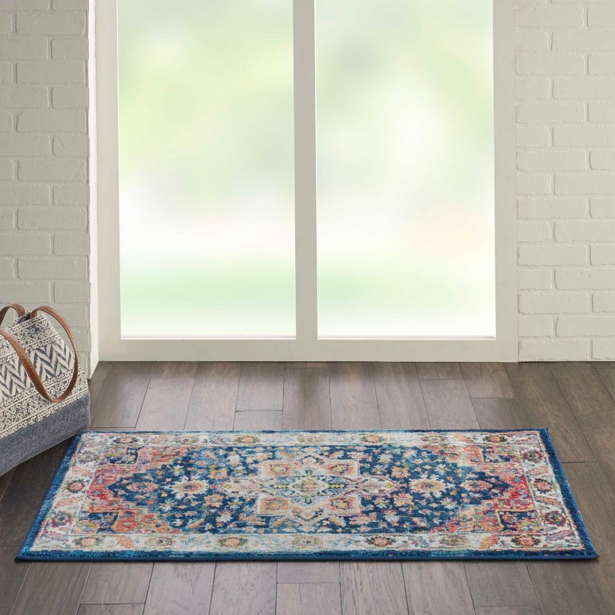 Nourison Ankara Global ANR11 Blue/Multicolor Rug