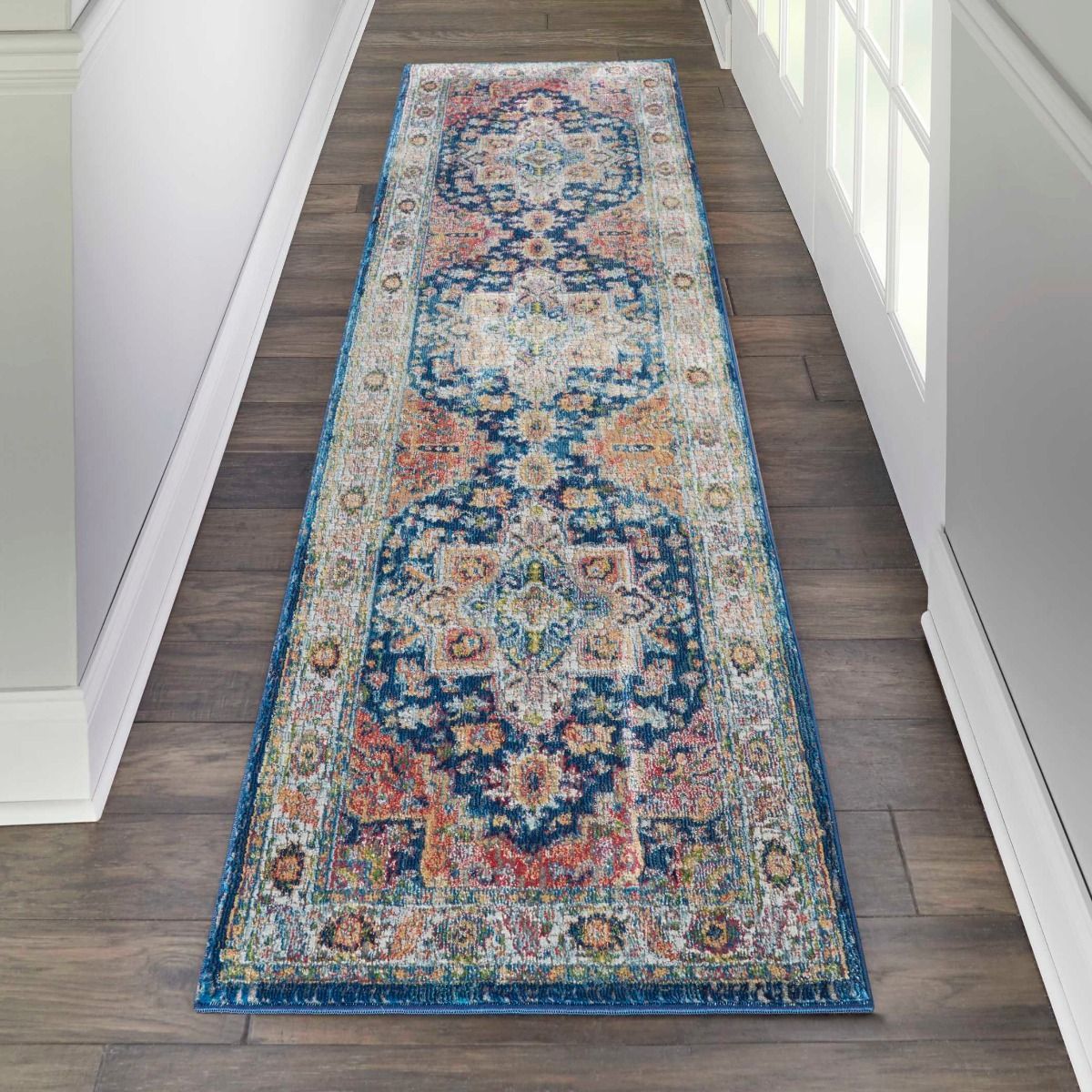 Nourison Ankara Global ANR11 Blue/Multicolor Rug