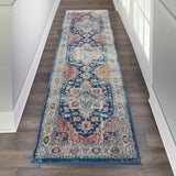 Nourison Ankara Global ANR11 Blue/Multicolor Rug