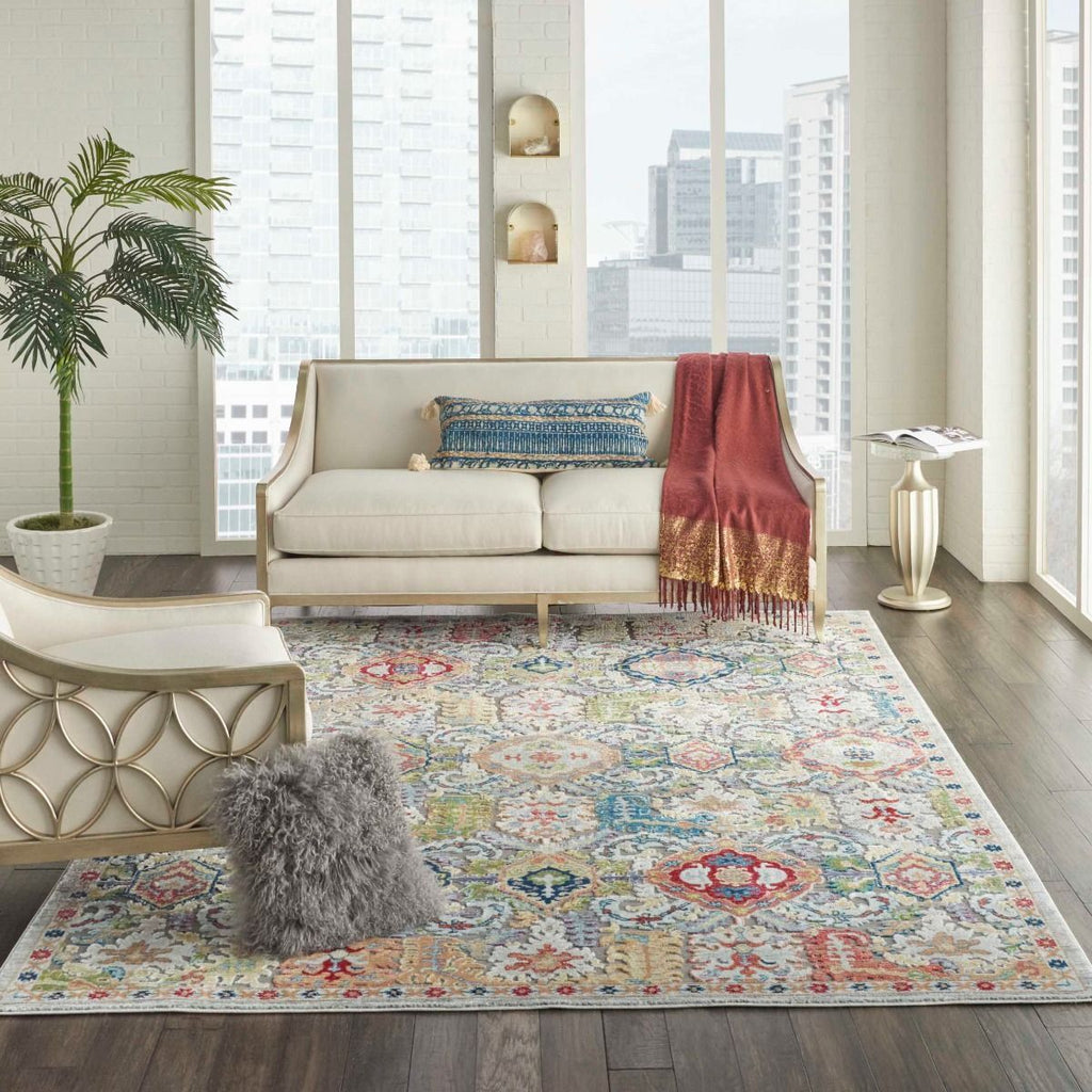 Nourison Ankara Global ANR12 Grey/Multicolor Rug