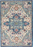 Nourison Ankara Global ANR15 Ivory Navy Rug
