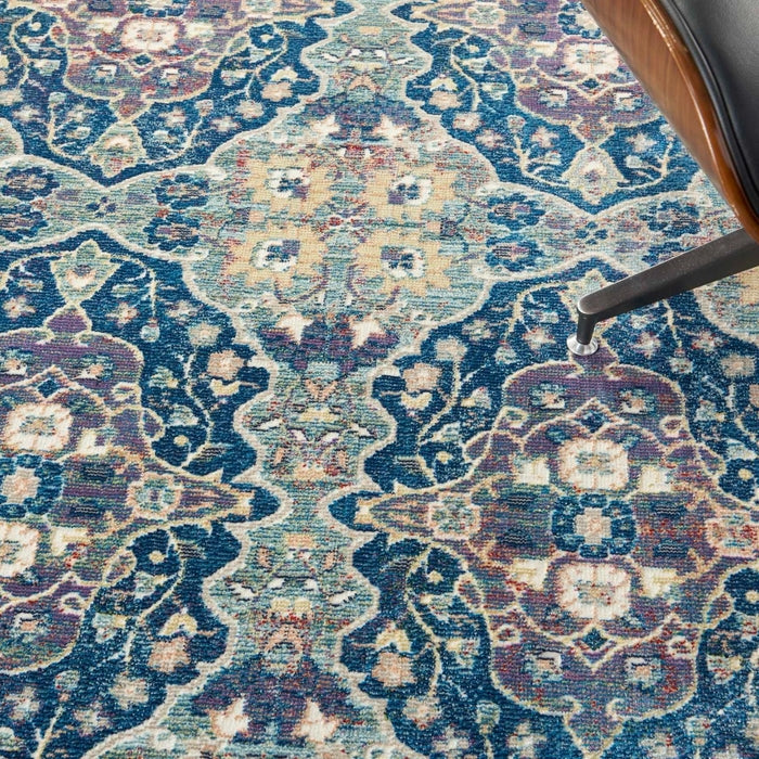 Nourison Ankara Global ANR16 Navy Multicolor Rug