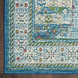 Nourison Ankara Global ANR17 Ivory Light Blue Rug