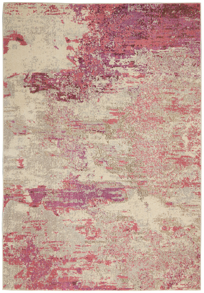 nourison celestial ces02 ivory pink rug