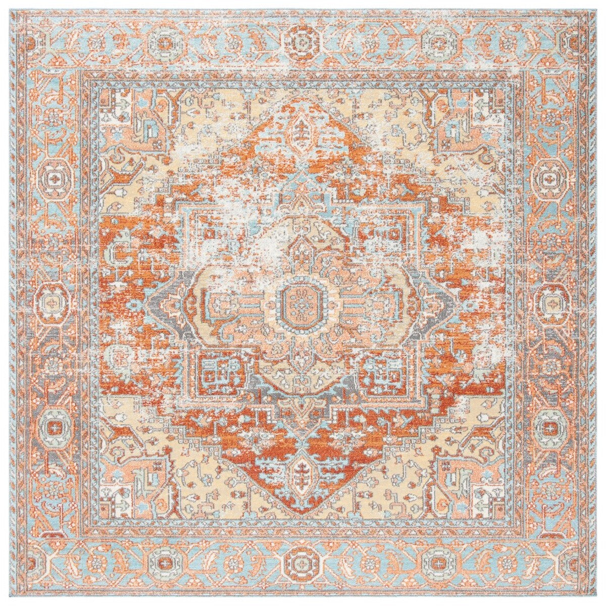safavieh clearance aria ara580p rust rug
