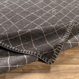 Surya rug co. | black rug | arlequin | rugs done right
