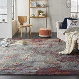 Nourison Clearance Artworks ATW02 Seafoam/Brick Rug