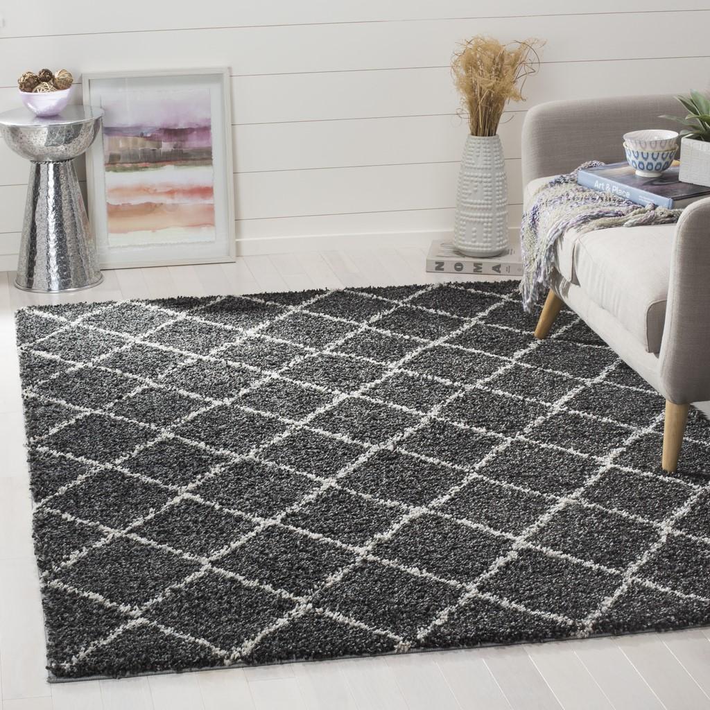 safavieh clearance arizona shag asg742c anthracite rug