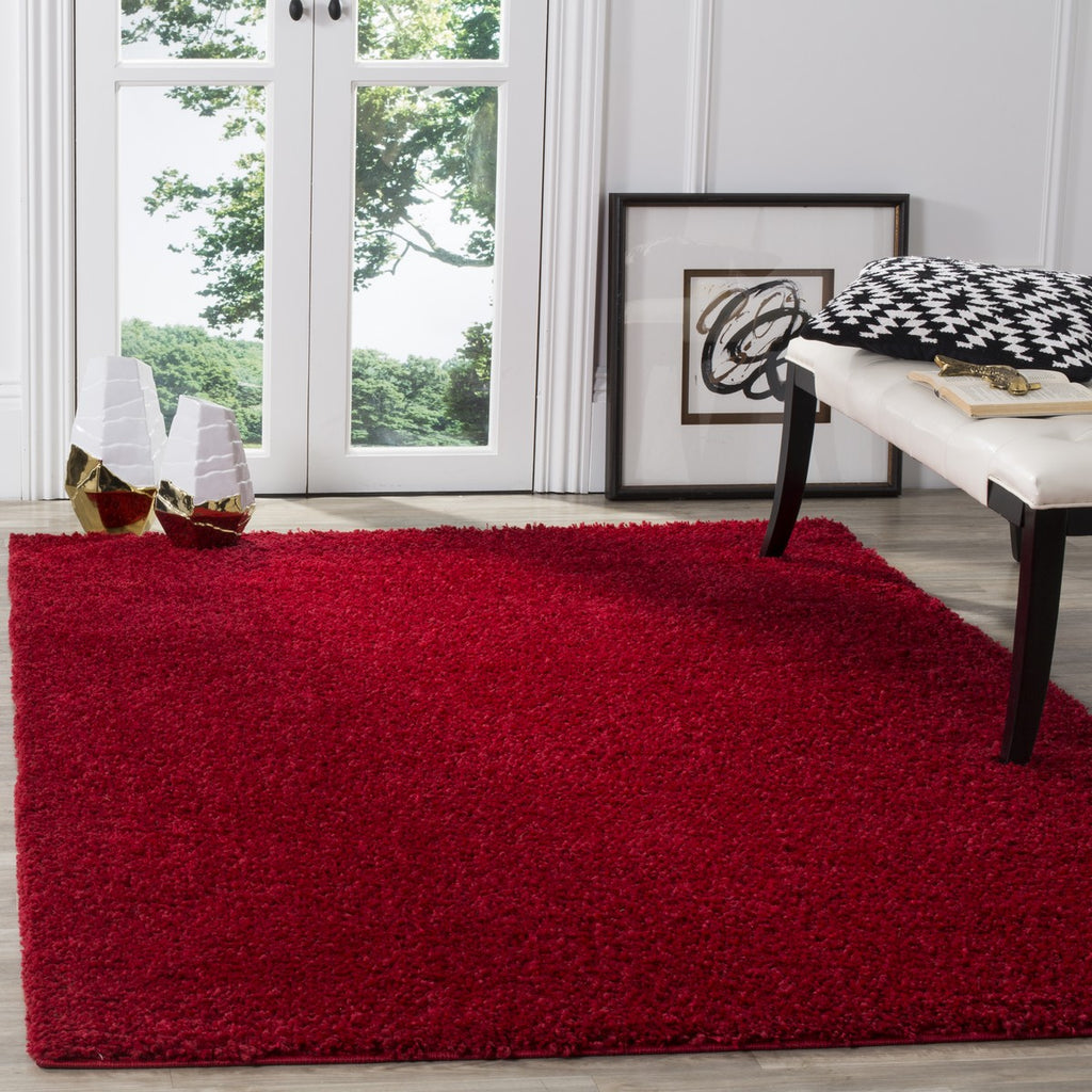 safavieh clearance arizona shag asg820h red rug