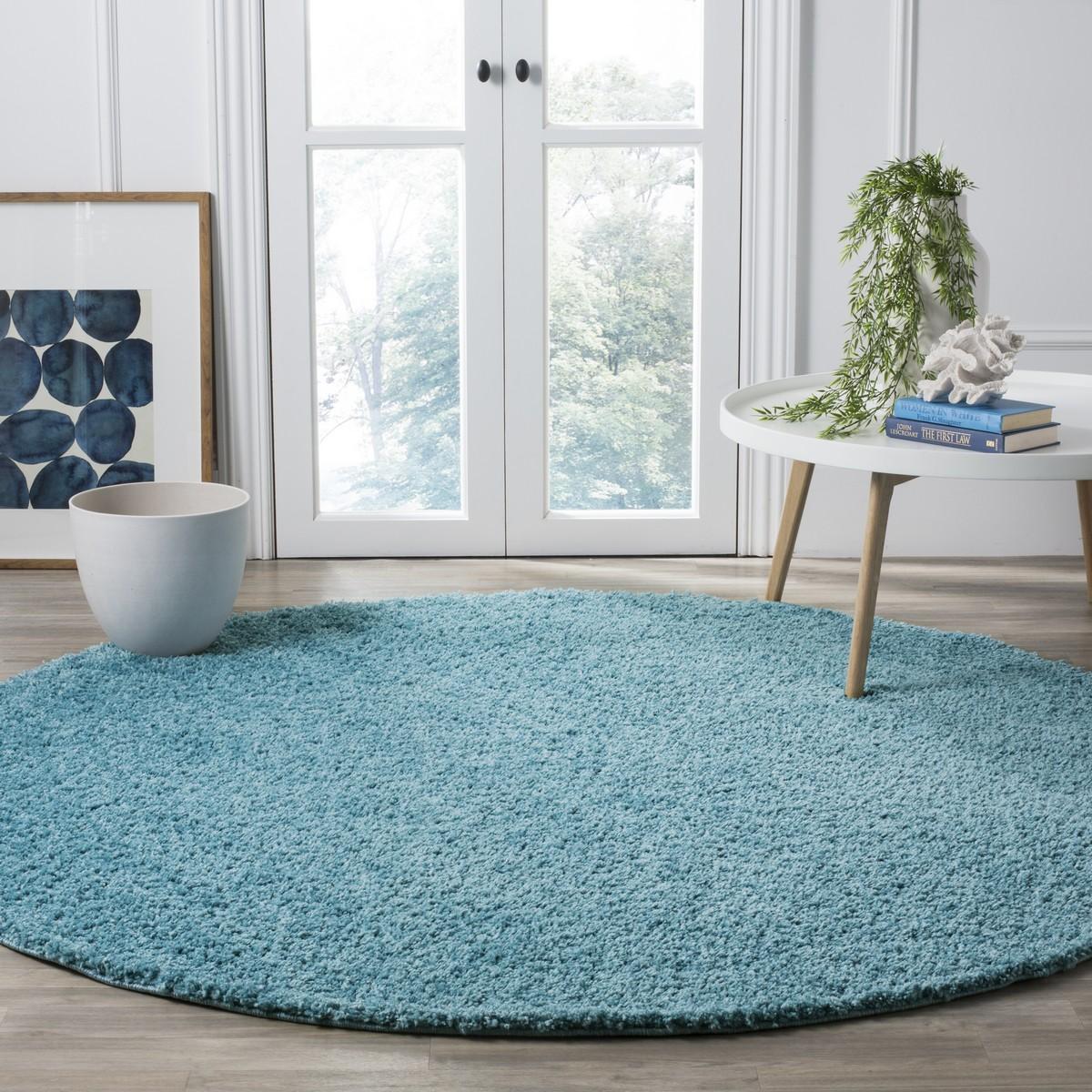 safavieh clearance arizona shag asg820t aqua rug