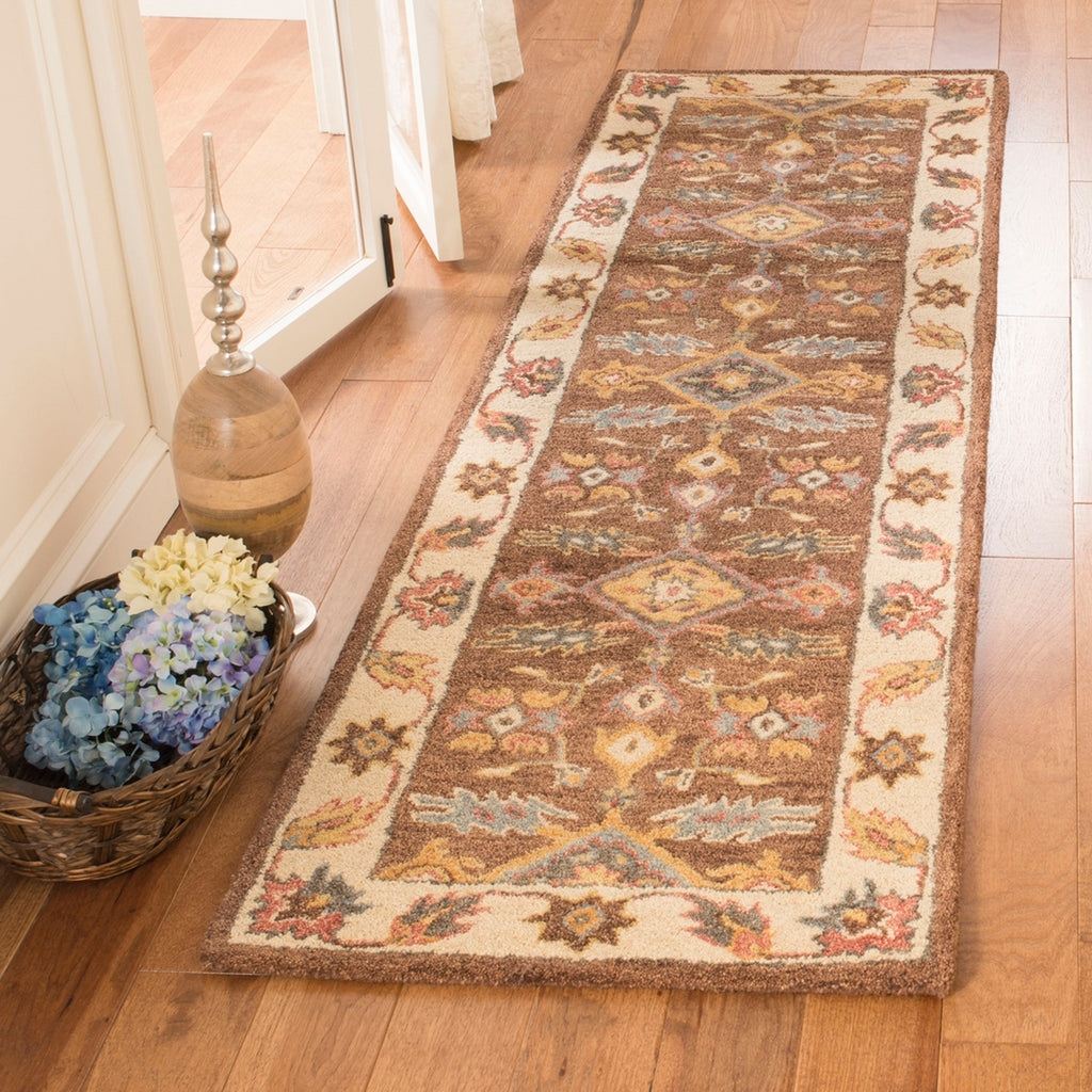 safavieh clearance antiquity at502t dark brown rug