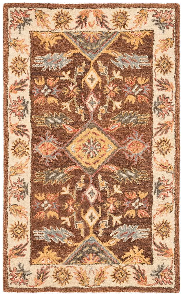 safavieh clearance antiquity at502t dark brown rug