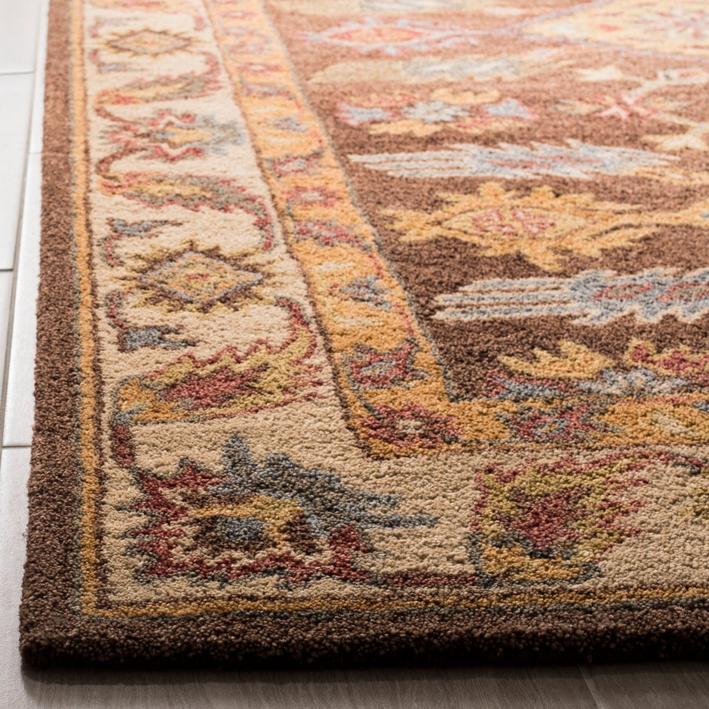 safavieh clearance antiquity at502t dark brown rug