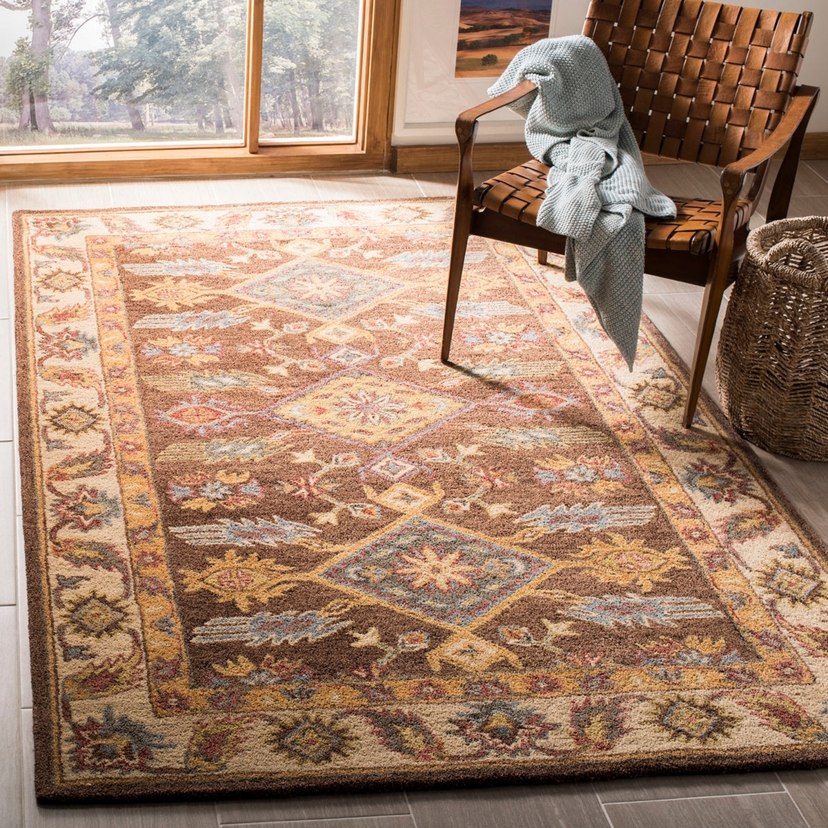 safavieh clearance antiquity at502t dark brown rug
