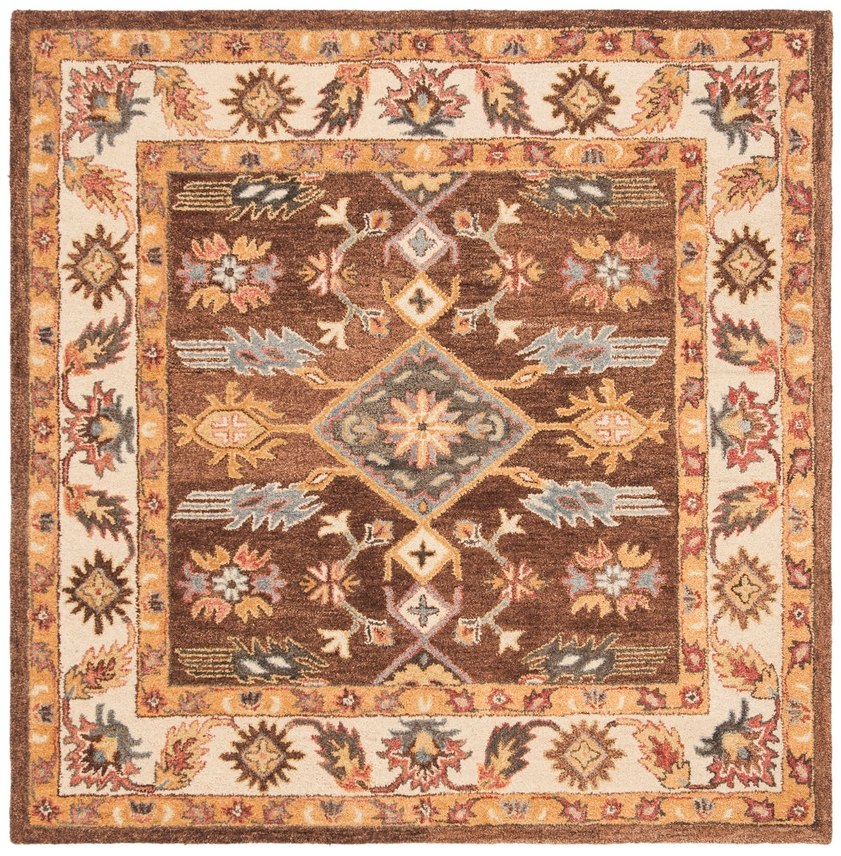 safavieh clearance antiquity at502t dark brown rug