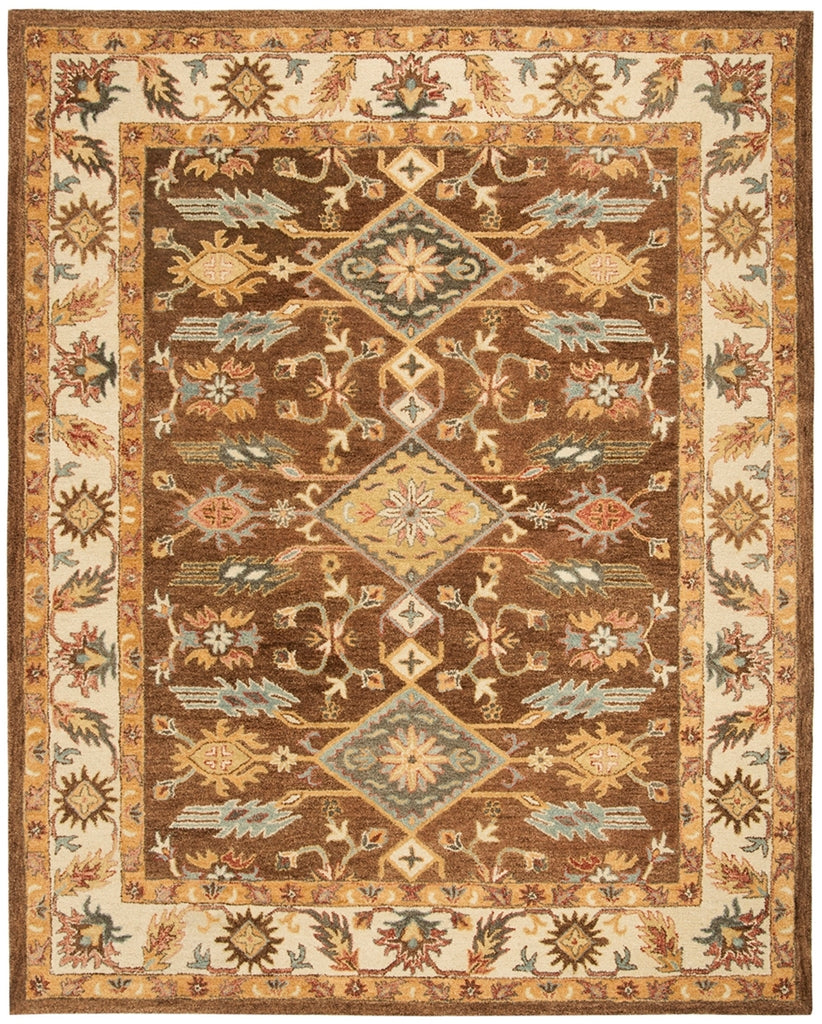 safavieh clearance antiquity at502t dark brown rug