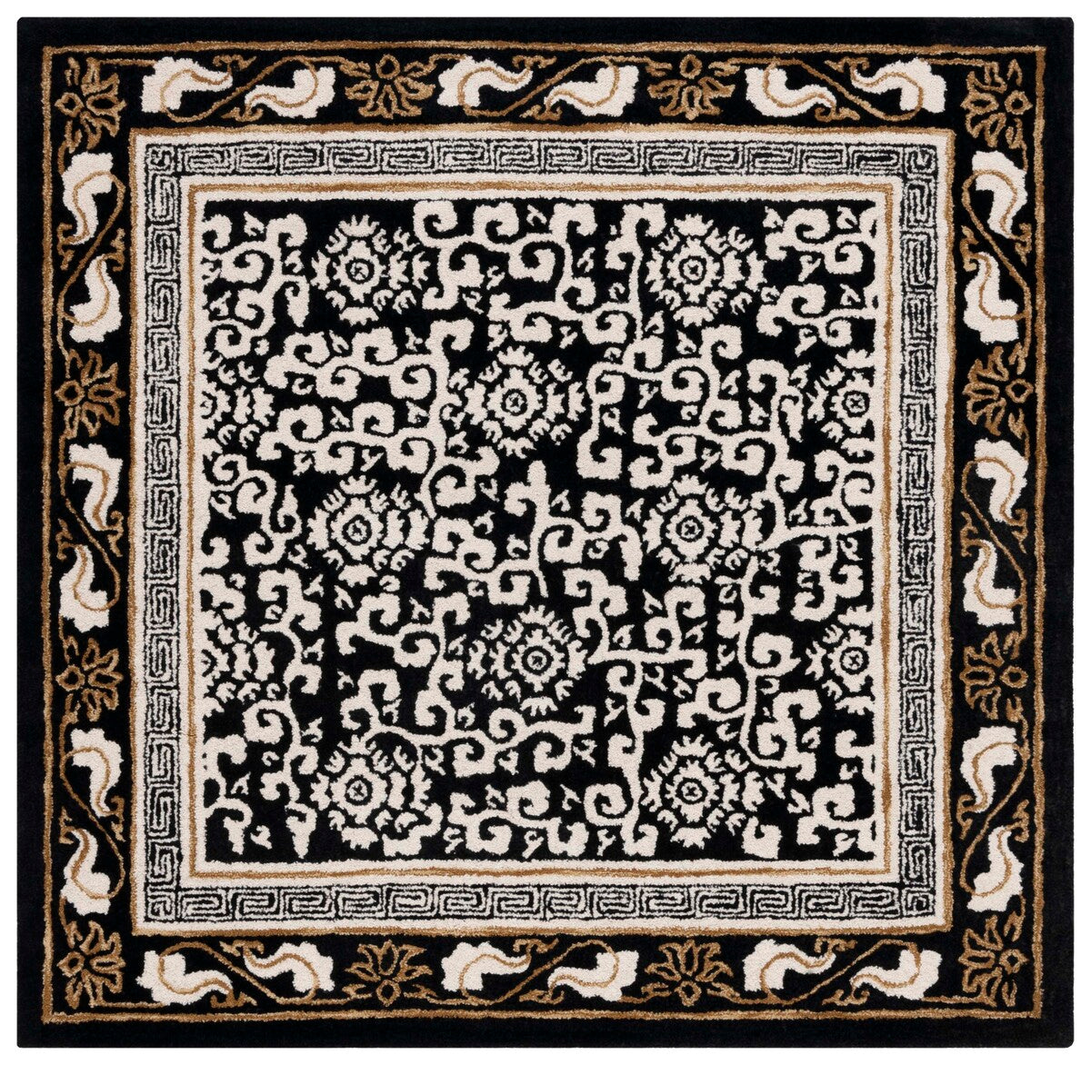 safavieh clearance antiquity at860z black rug