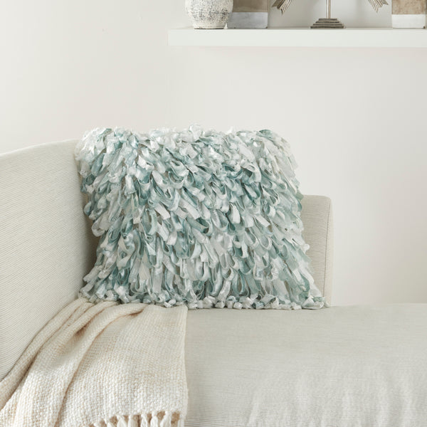 nourison life styles dc256 seafoam pillow