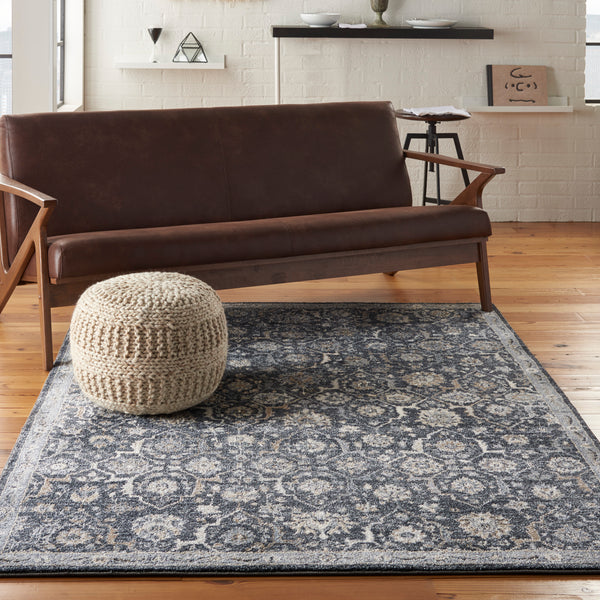 nourison moroccan celebration ki385 navy rug