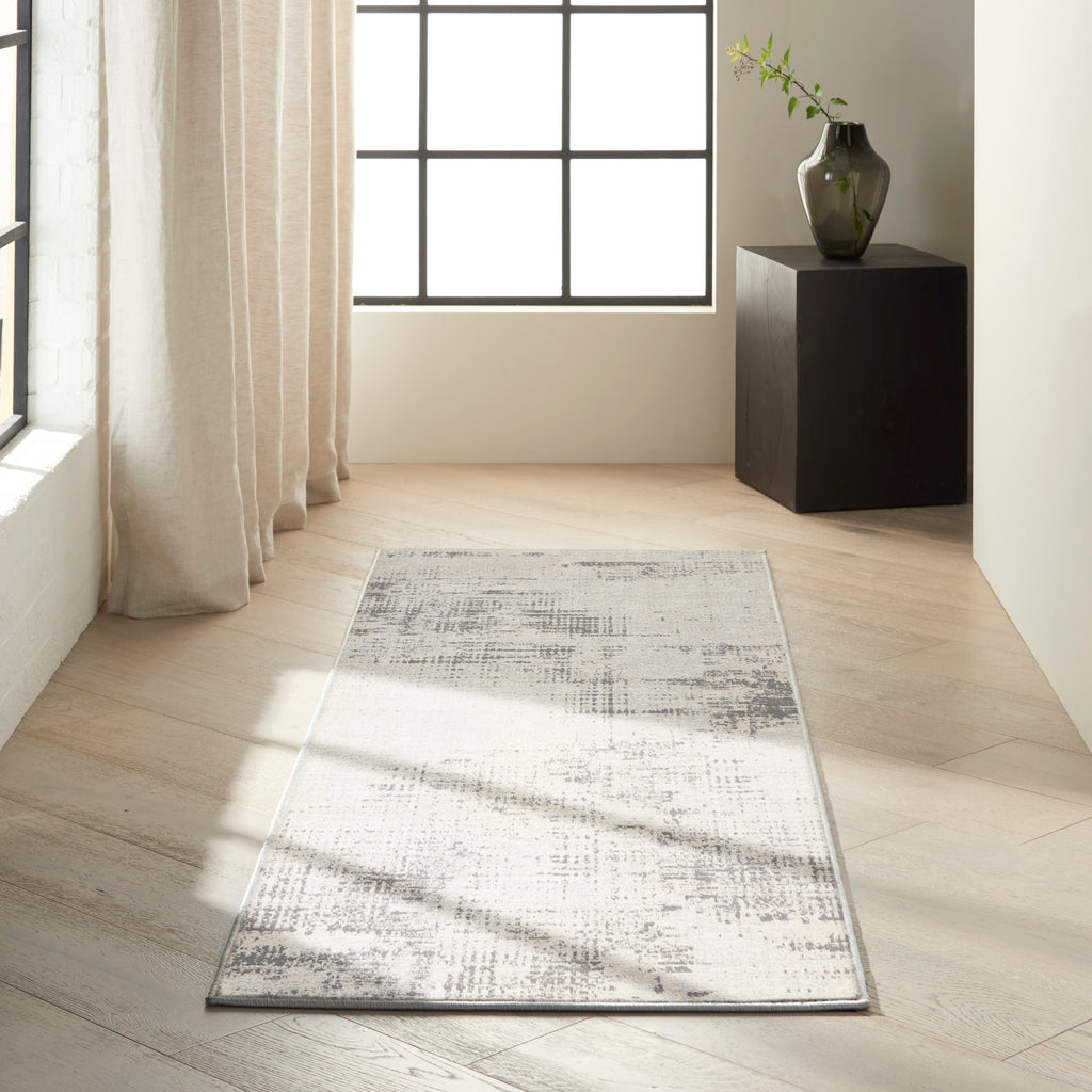 nourison rush ck953 ivory beige rug