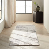 nourison rush ck953 ivory beige rug