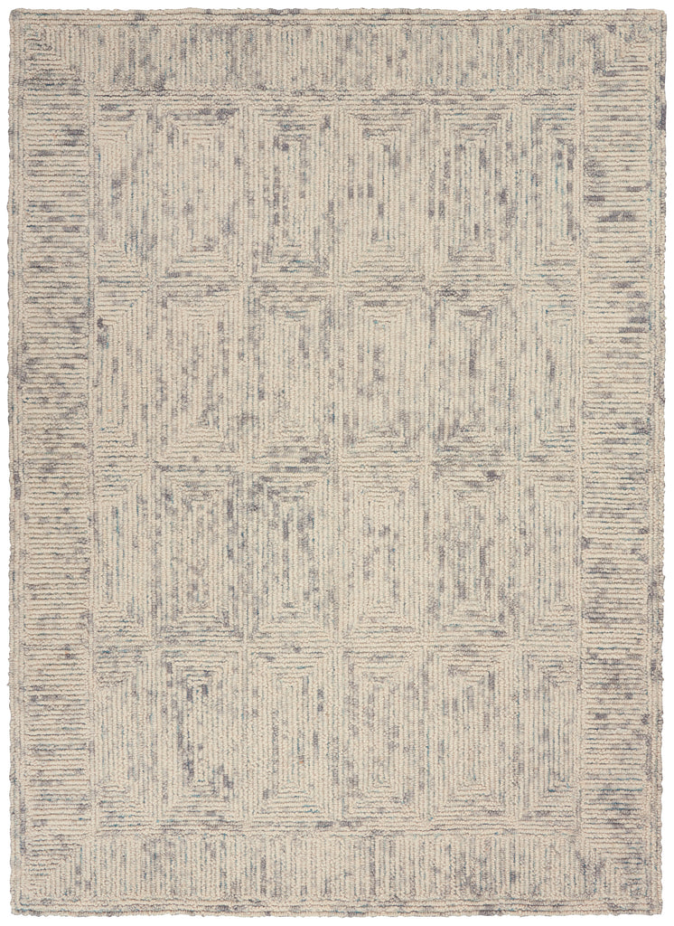 nourison colorado clr04 ivory grey teal rug