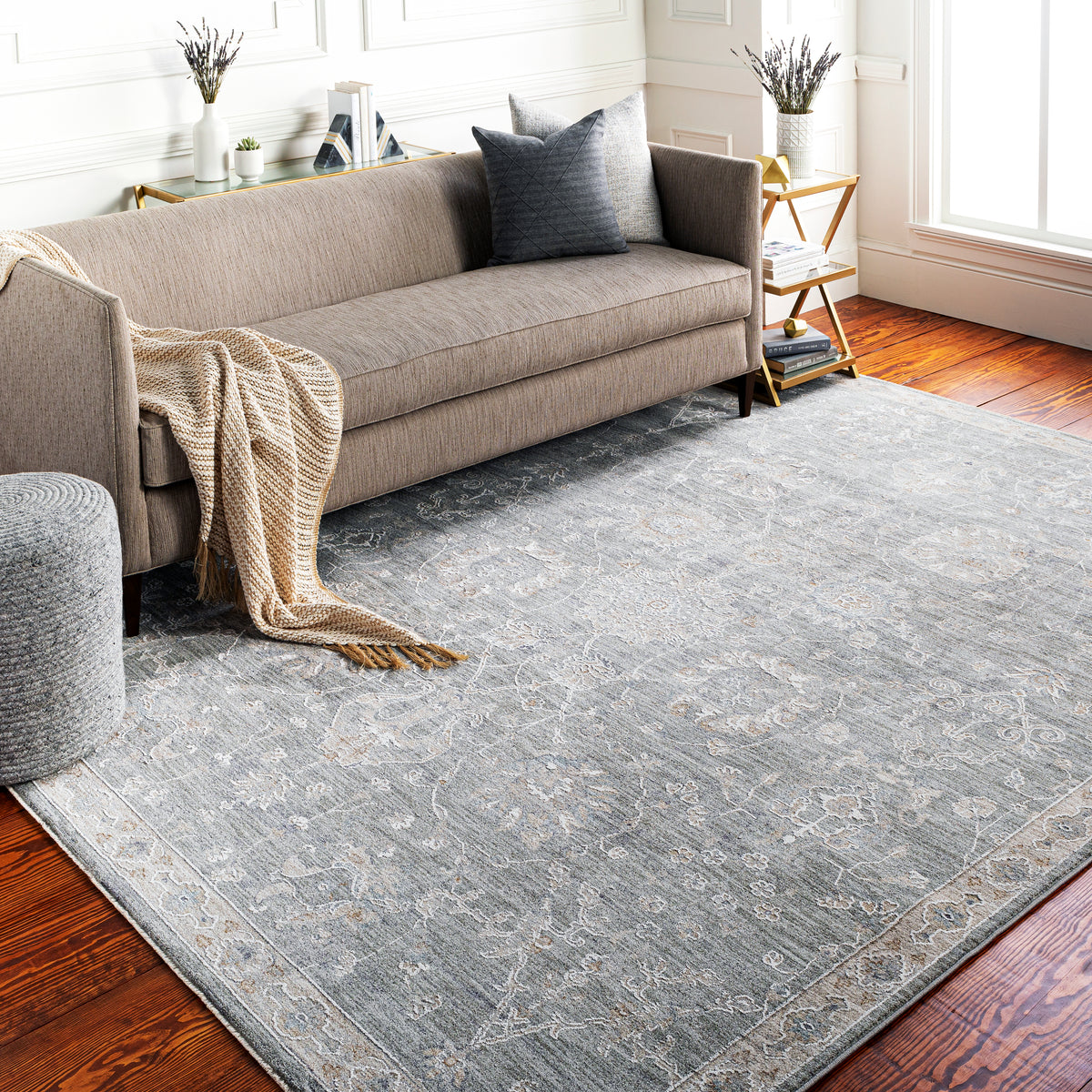 Traditional Surya Avant Garde Medium Gray Rug | Indoor Rugs | Rugs Done Right 