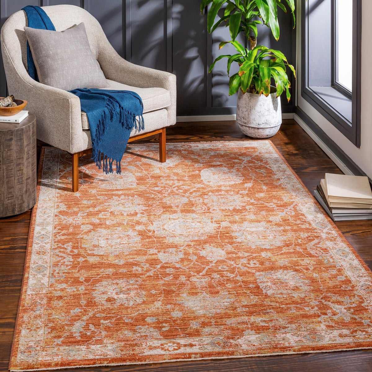surya avant garde avt 2321 orange rug