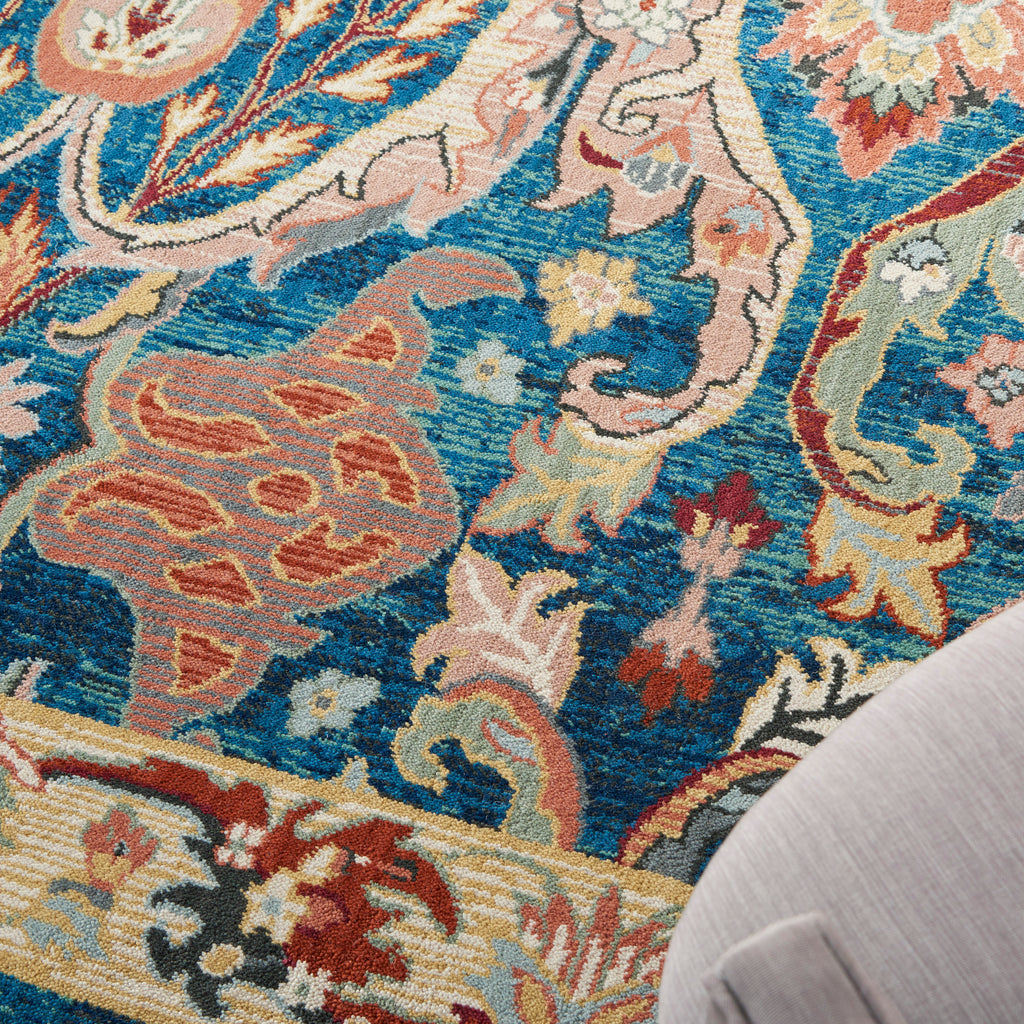nourison parisa psa06 denim multi rug