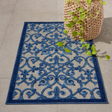 nourison aloha alh21 grey blue rug