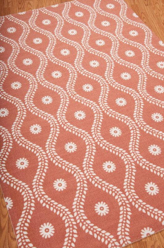 Nourison Clearance & Garden RS085 Rust Rug