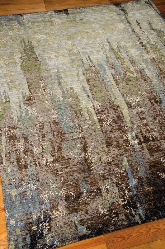 Nourison Clearance Rhapsody RH006 Seaglass Rug
