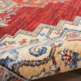 nourison majestic mst05 red rug