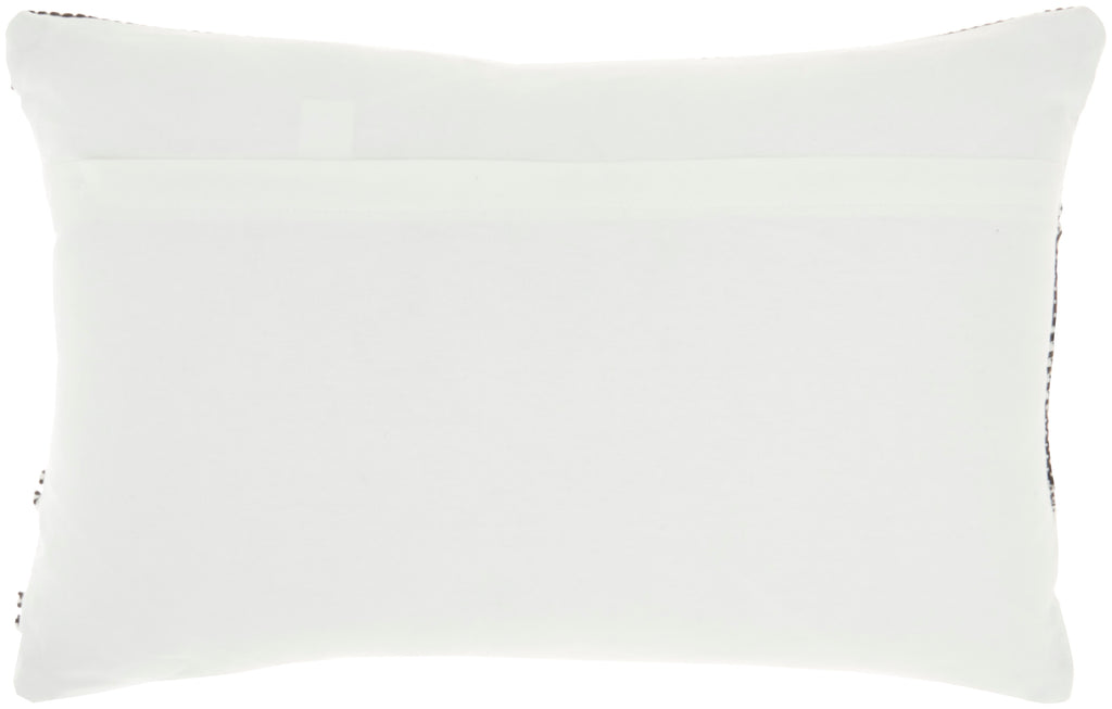 nourison outdoor vj088 black pillow