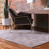 unique loom uptown fifth avenue uptown  gray rug
