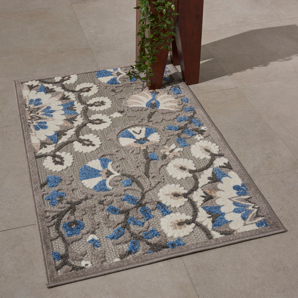 nourison aloha alh20 grey multi rug